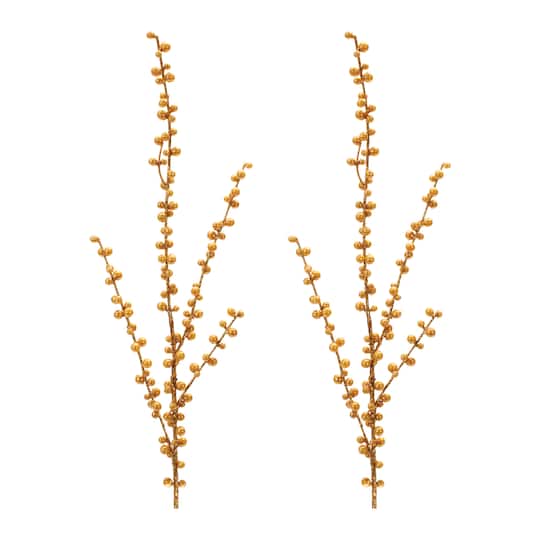 Gold Ilex Berry Sprays, 2ct. By Melrose | 28" | Michaels®
